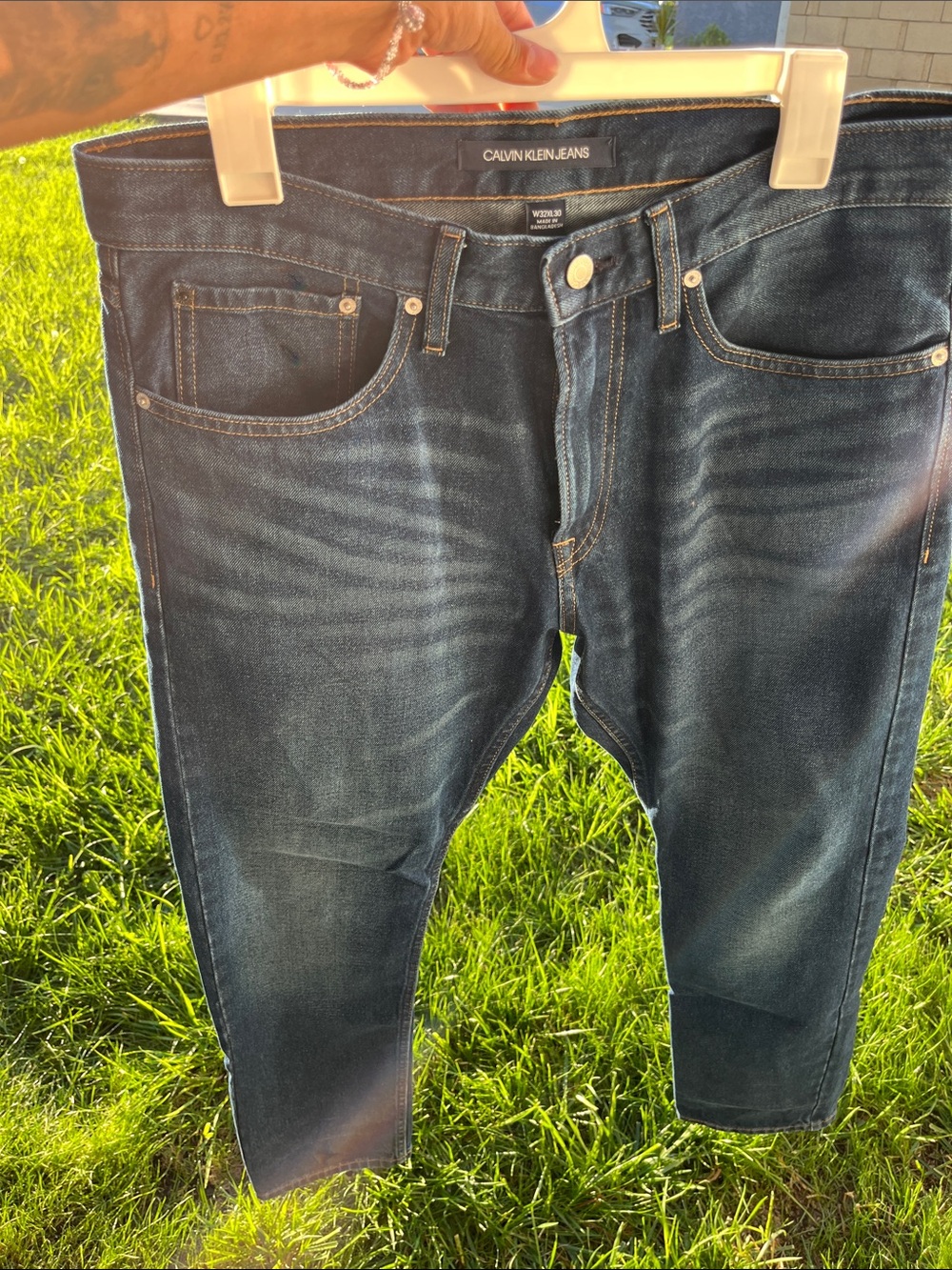 Calvin Klein Men’s Indigo Slim Straight Jeans